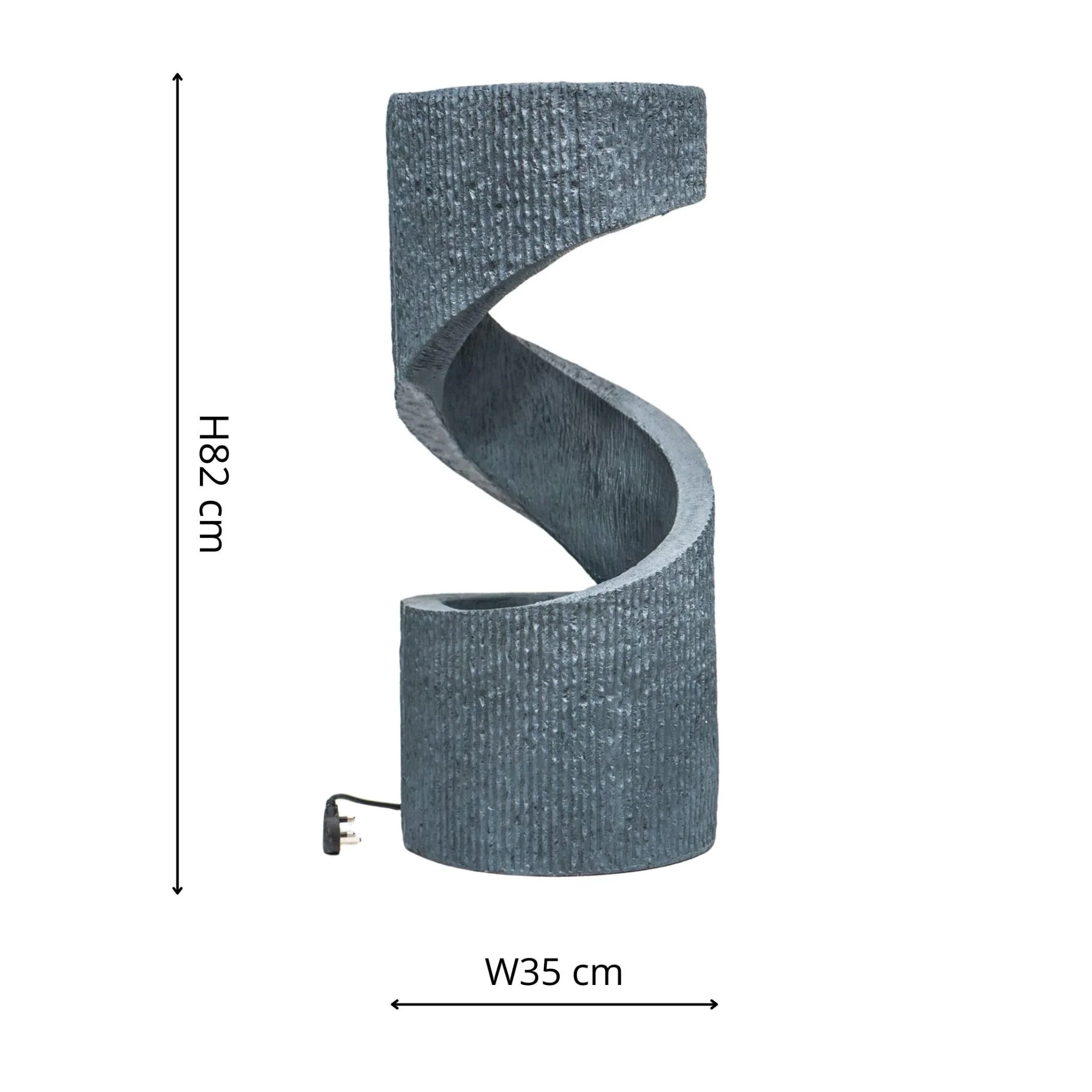 Ivyline Outdoor Spiral Water Feature - Image 7
