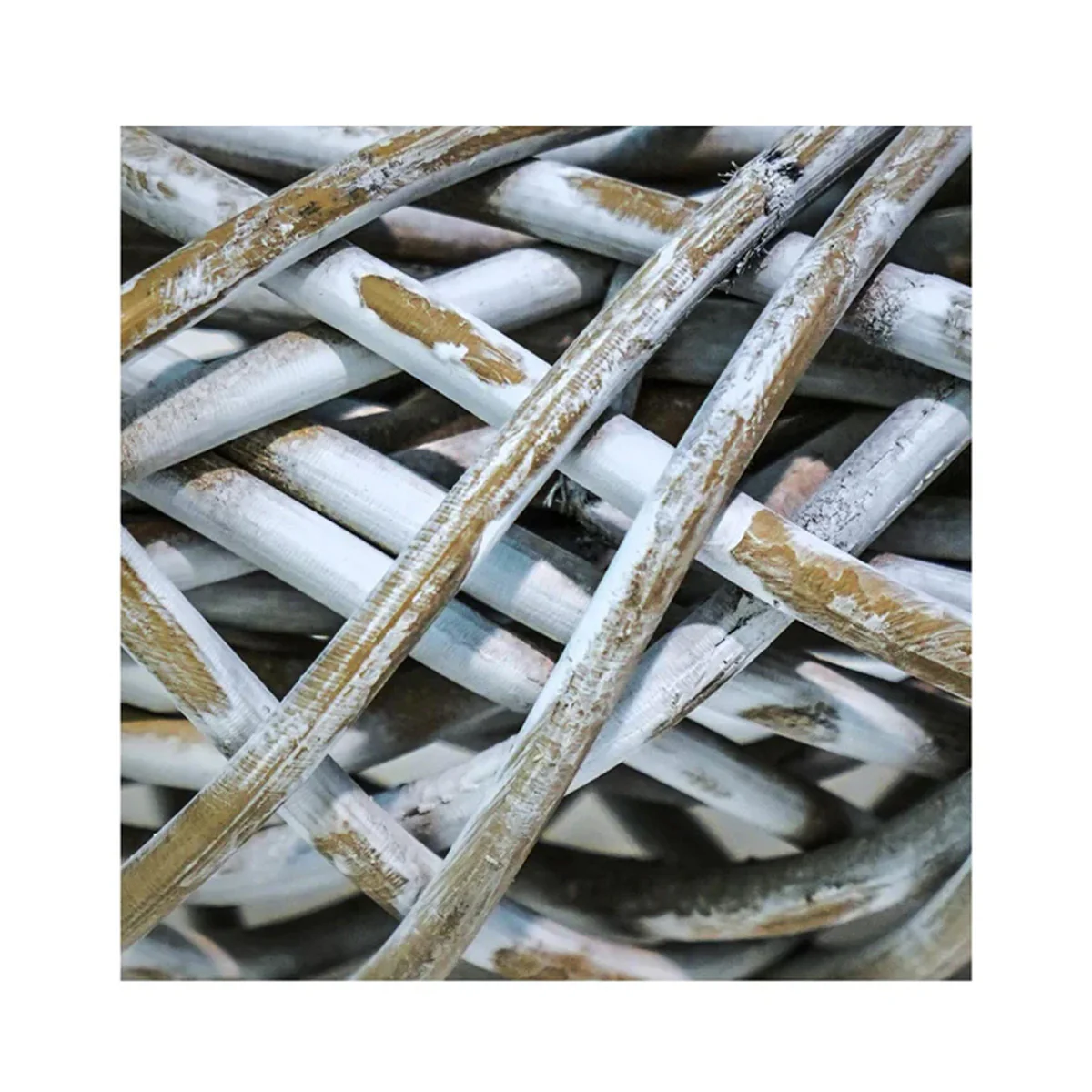 Ivyline Rattan Wreath White - Image 5
