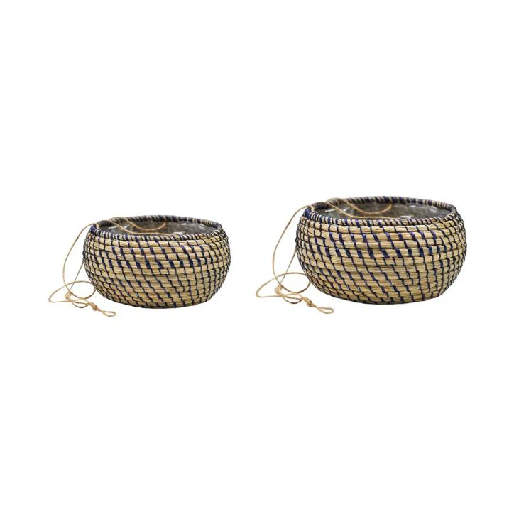 Ivyline Seagrass Hanging Planter Set - Image 2