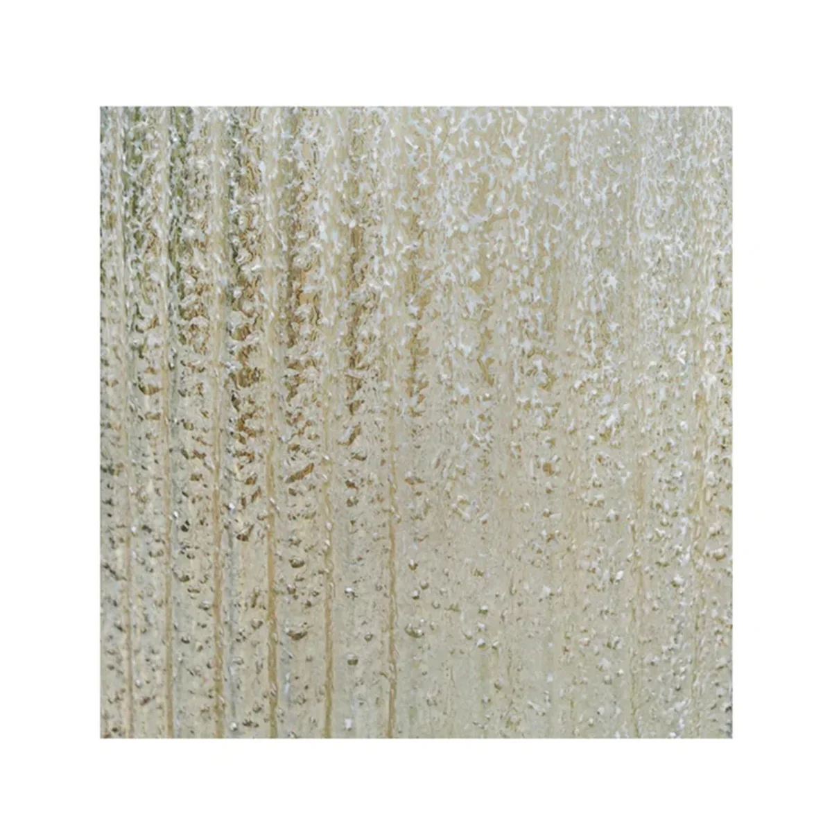 Ivyline Verre Frosted Ribbed Glass Gold Planter - Image 3