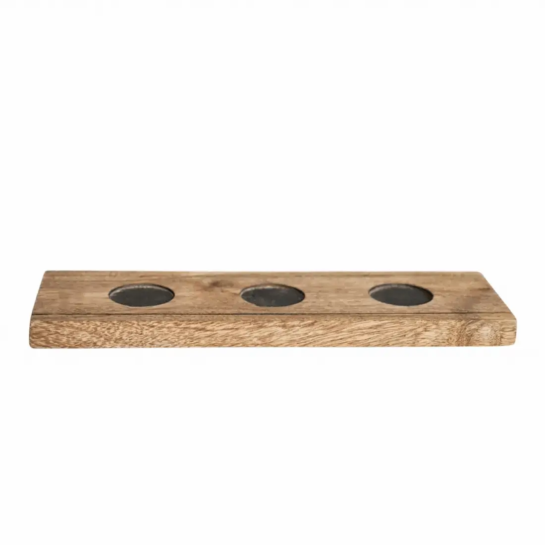 Ivyline Wooden Advent Tealight Holder with Metal Accessories - Image 4