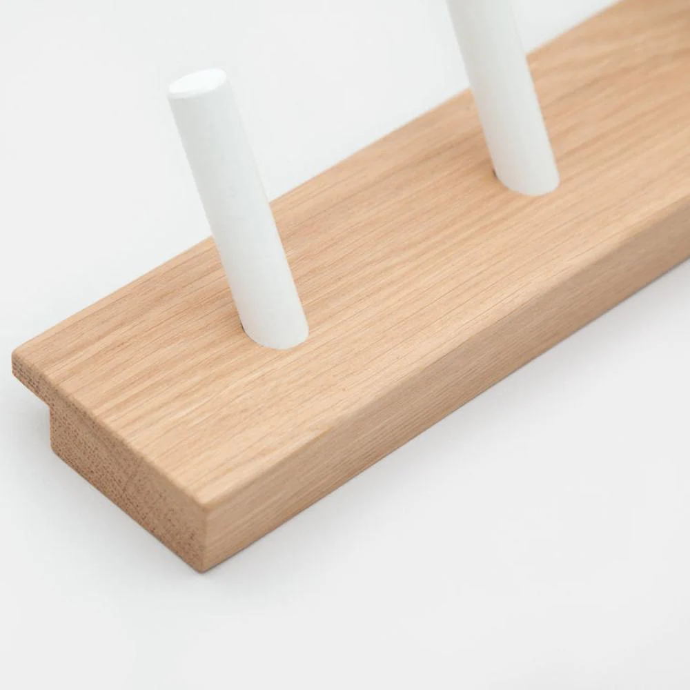 Honest Furniture Peg Solid Oak Coat Rail - Image 5