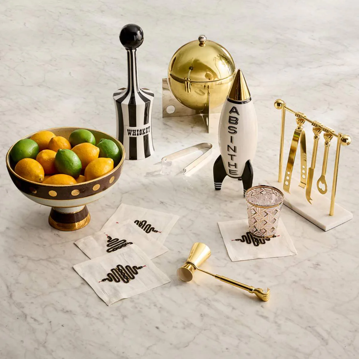 Jonathan Adler Barbell Barware Set - Image 8