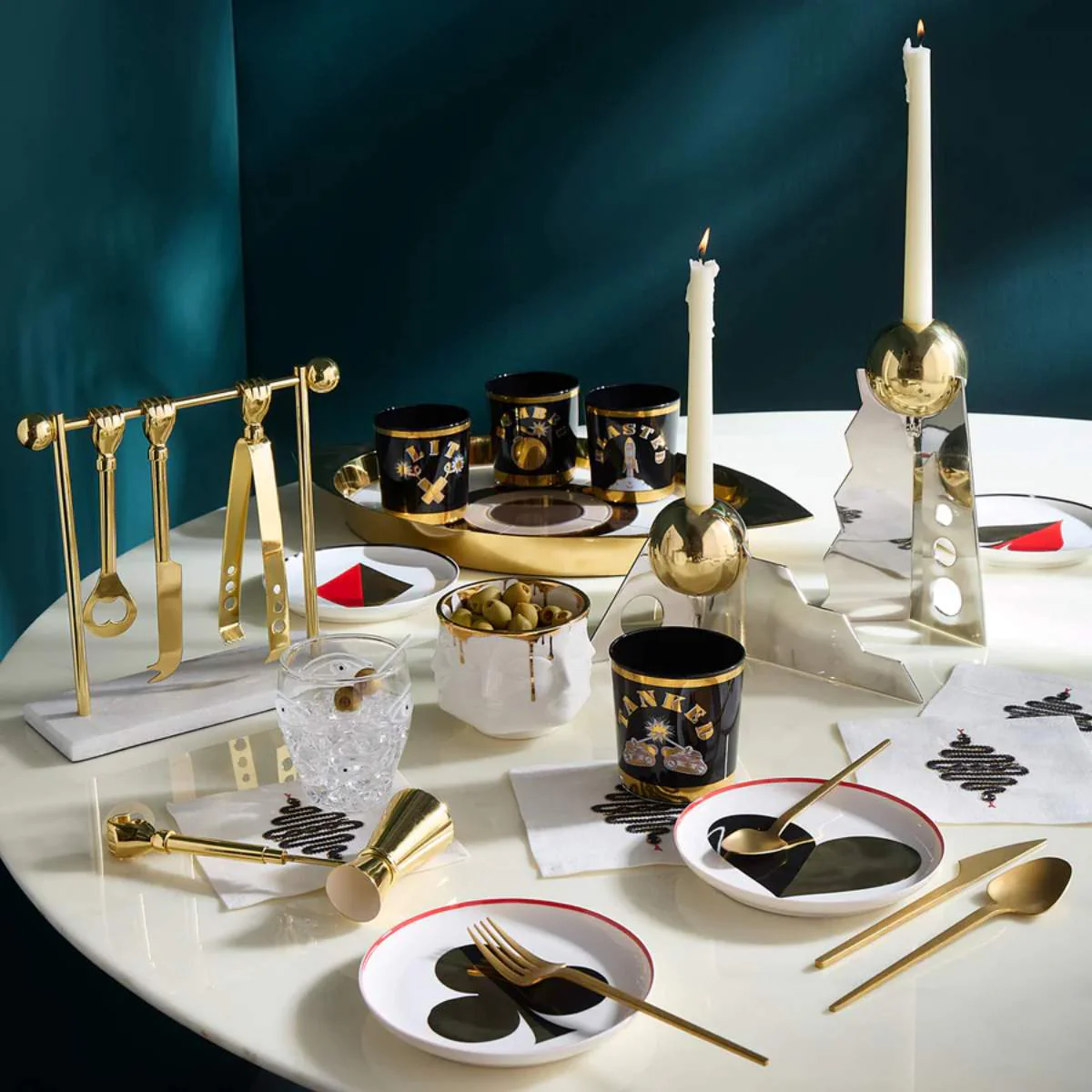 Jonathan Adler Barbell Barware Set - Image 9