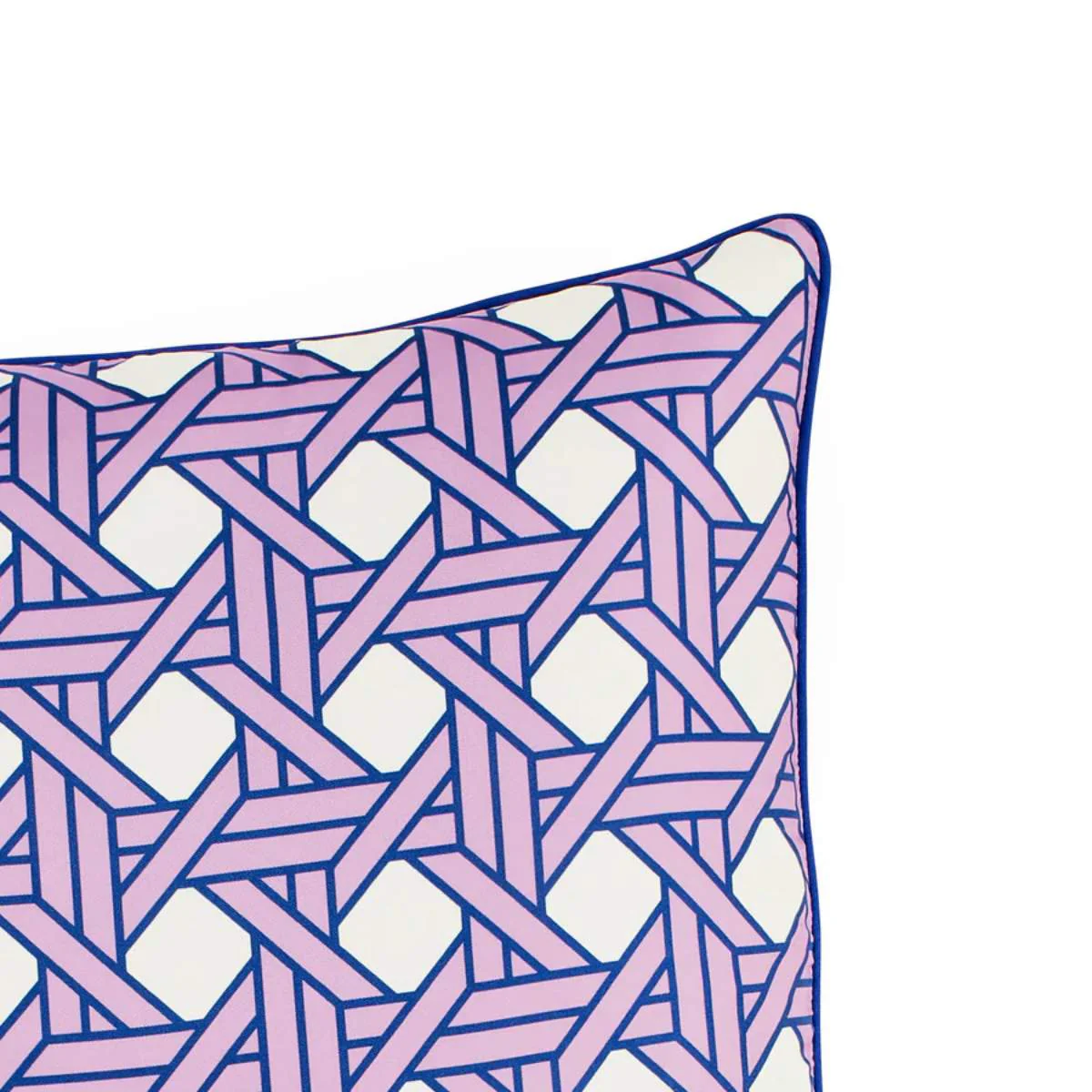 Jonathan Adler Basketweave Lavender Cushion - Image 3