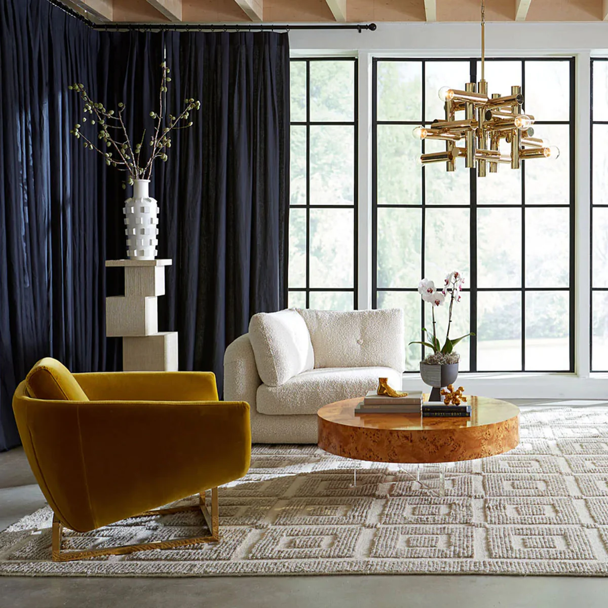 Jonathan Adler Bond Round Cocktail Table - Image 11