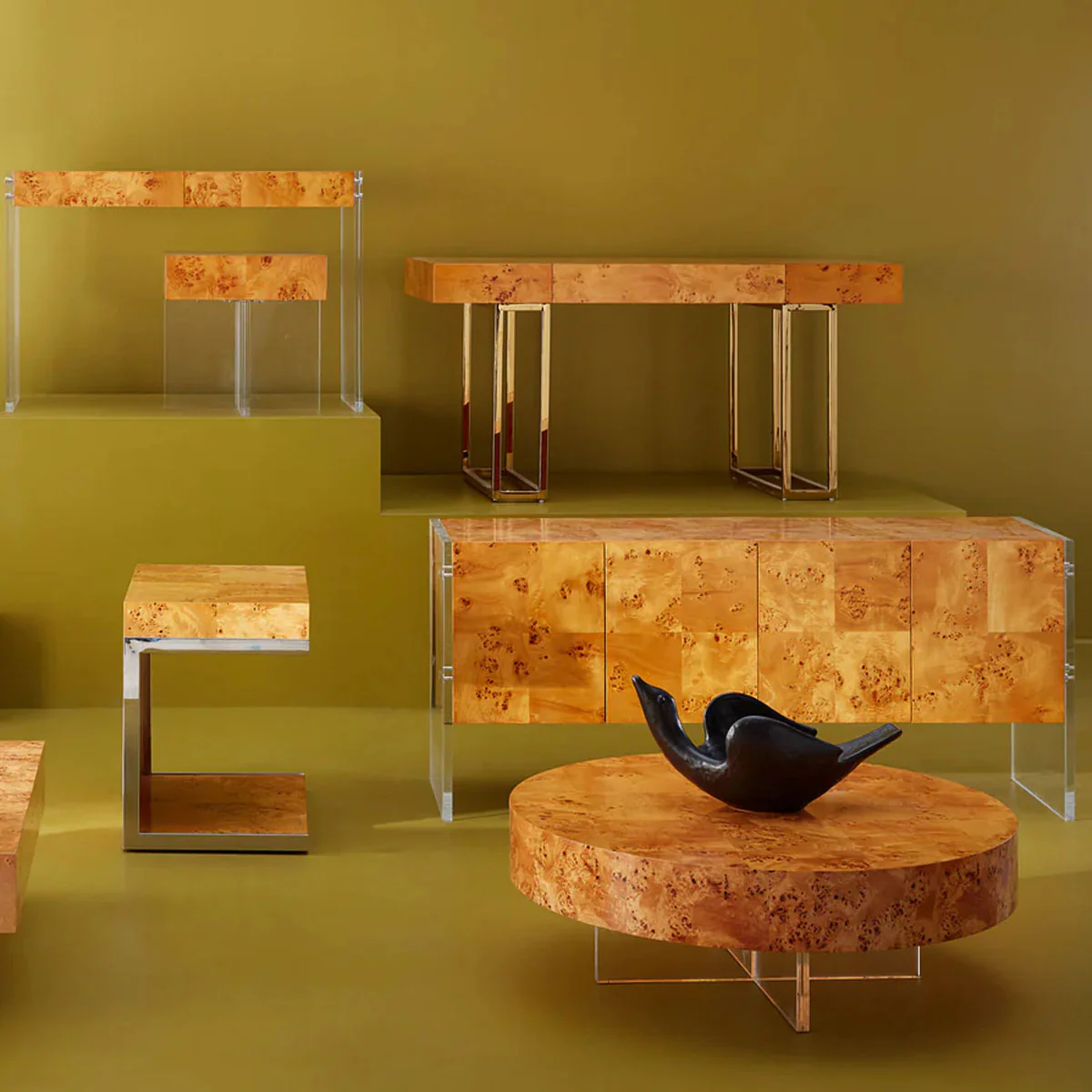 Jonathan Adler Bond Round Cocktail Table - Image 13