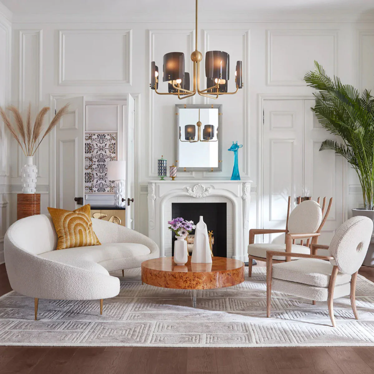 Jonathan Adler Bond Round Cocktail Table - Image 4