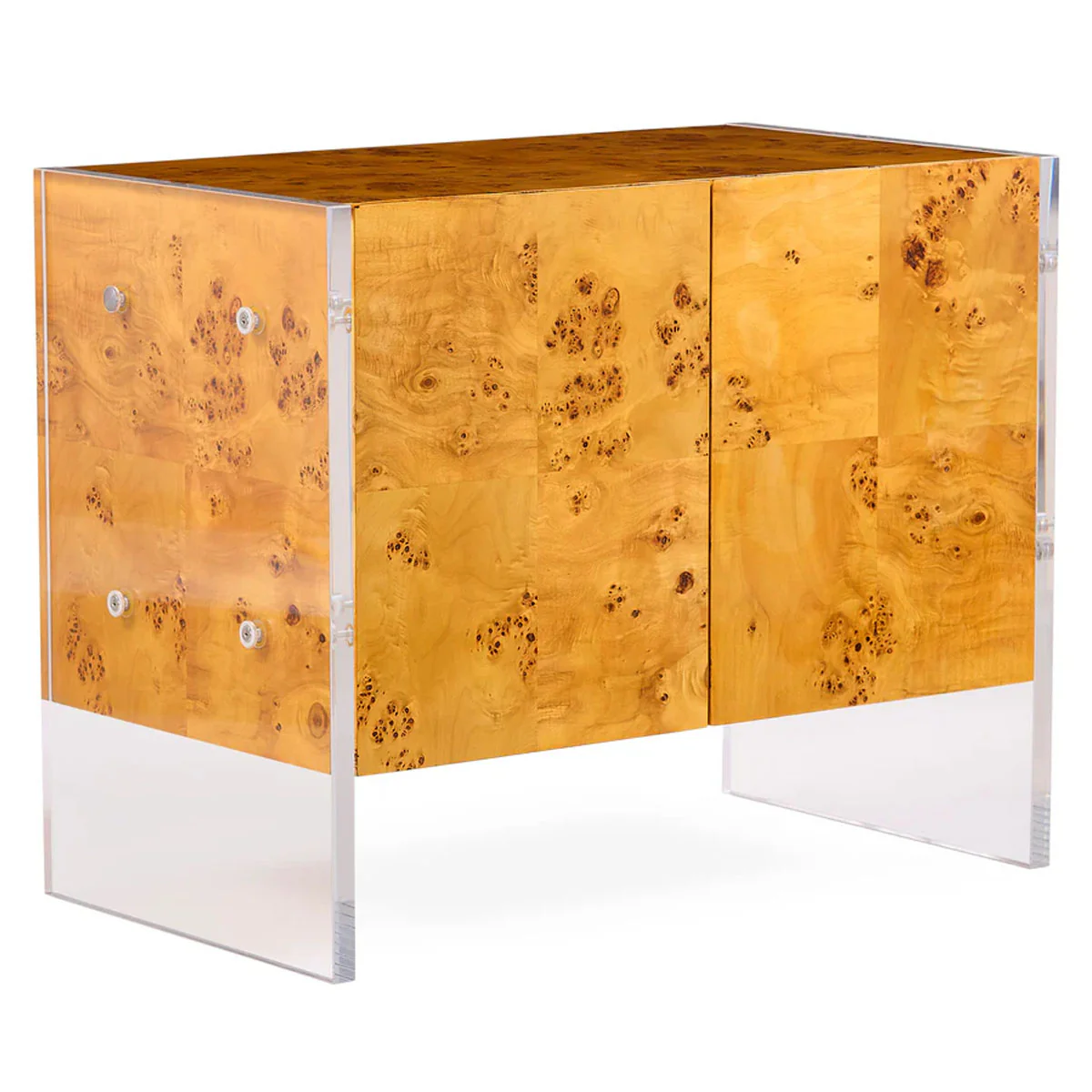 Jonathan Adler Bond Small Cabinet - Burled Mappa - Image 3