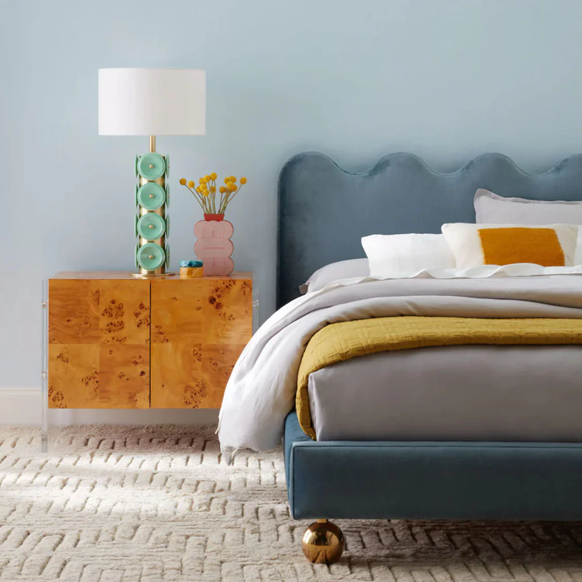 Jonathan Adler Bond Small Cabinet - Burled Mappa - Image 6