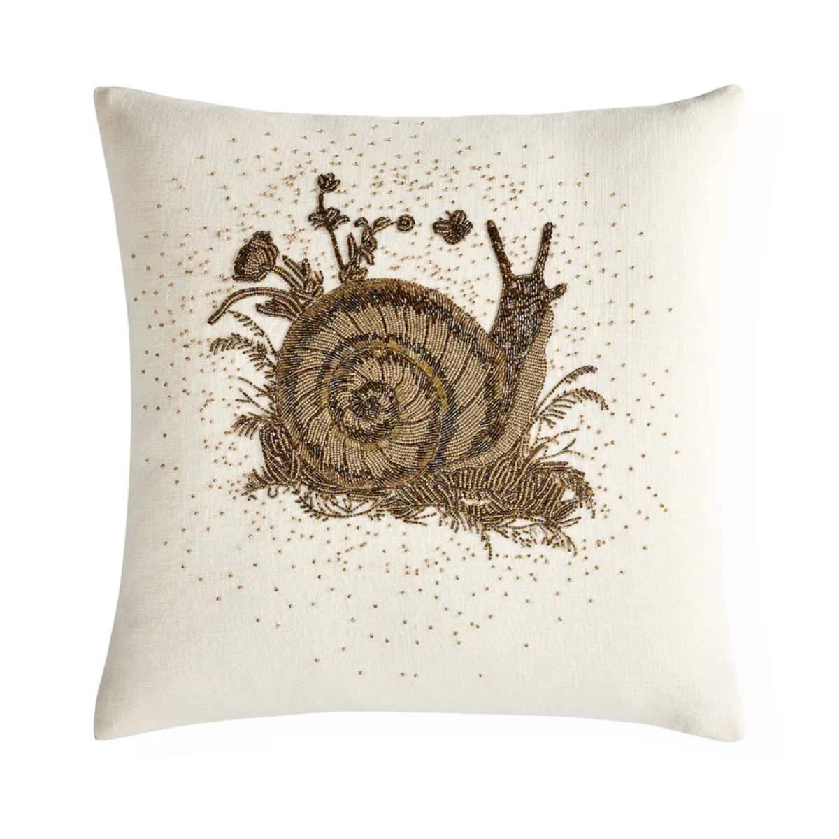 Jonathan Adler Botanist Snail Beaded Cushion