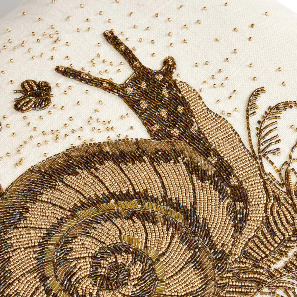 Jonathan Adler Botanist Snail Beaded Cushion - Image 3