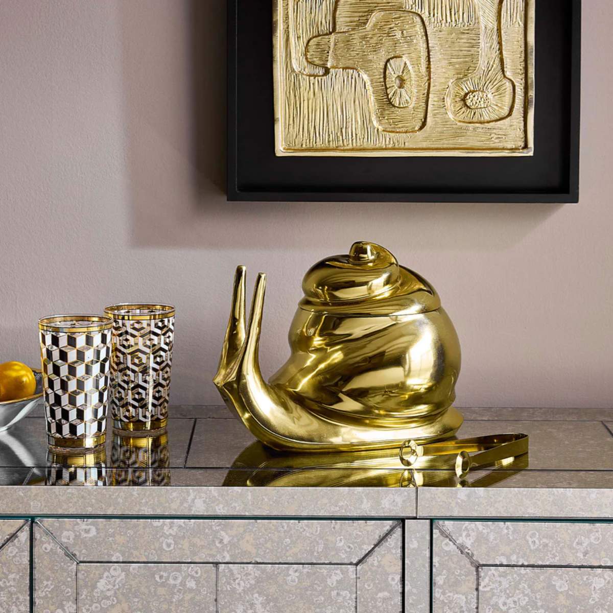 Jonathan Adler Brass Snail Ice Bucket - Image 4