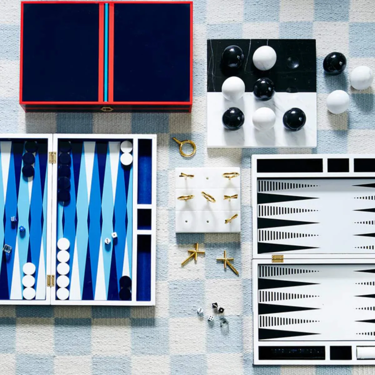 Jonathan Adler Brass Tic-Tac-Toe Set - Image 5
