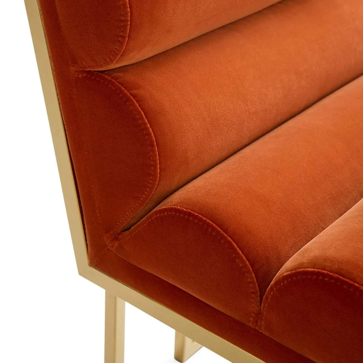 Jonathan Adler Channeled Goldfinger Dining Chair - Image 5