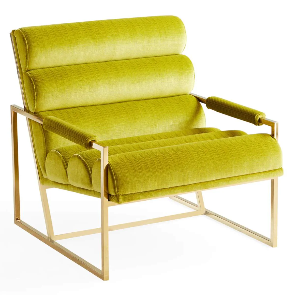 Jonathan Adler Channeled Goldfinger Lounge Chair - Image 2