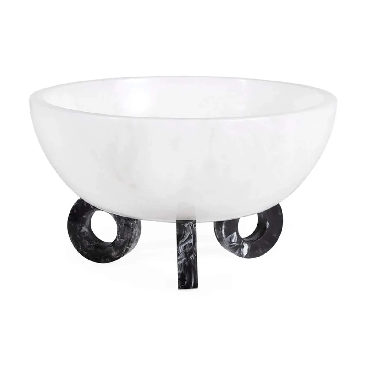 Jonathan Adler Como Black & White Disc Bowl - Image 2