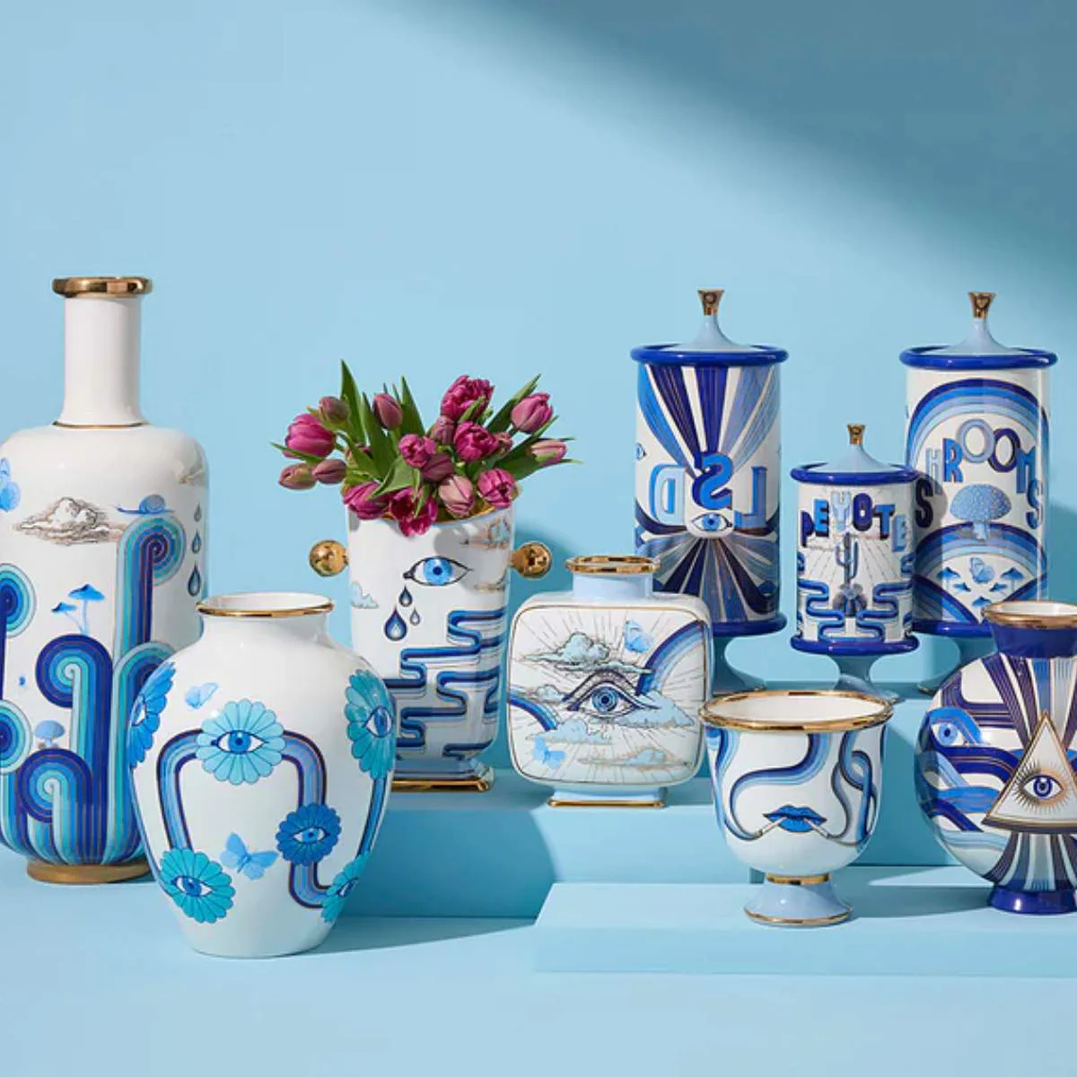 Jonathan Adler Druggist Tall Flared Vase - Image 7