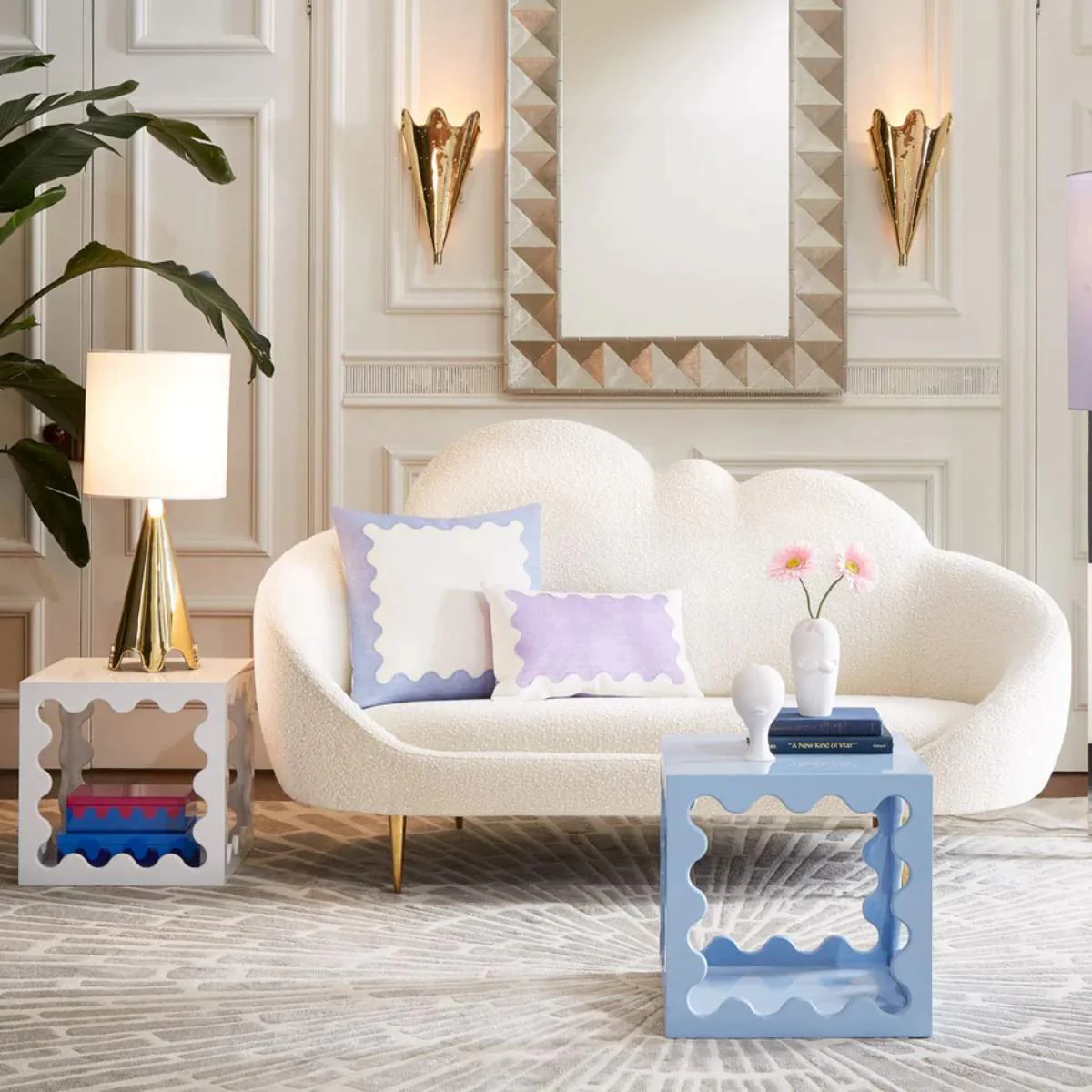 Jonathan Adler Ether 69.5" Cloud Settee - Image 5
