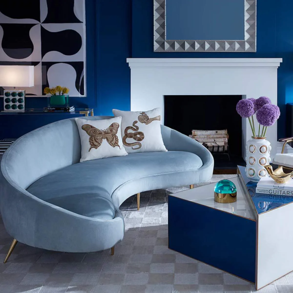 Jonathan Adler Ether 238.76cm Curved Sofa - Image 12