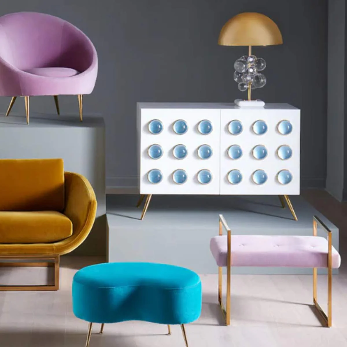 Jonathan Adler Globo Five-Light Chandelier - Image 10