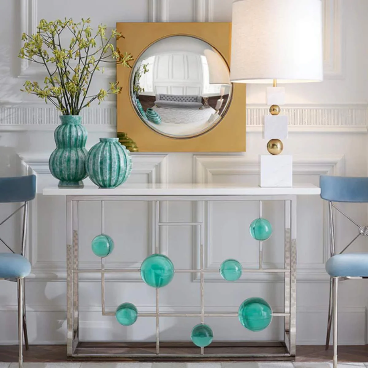 Jonathan Adler Globo Fretwork Console - Image 7