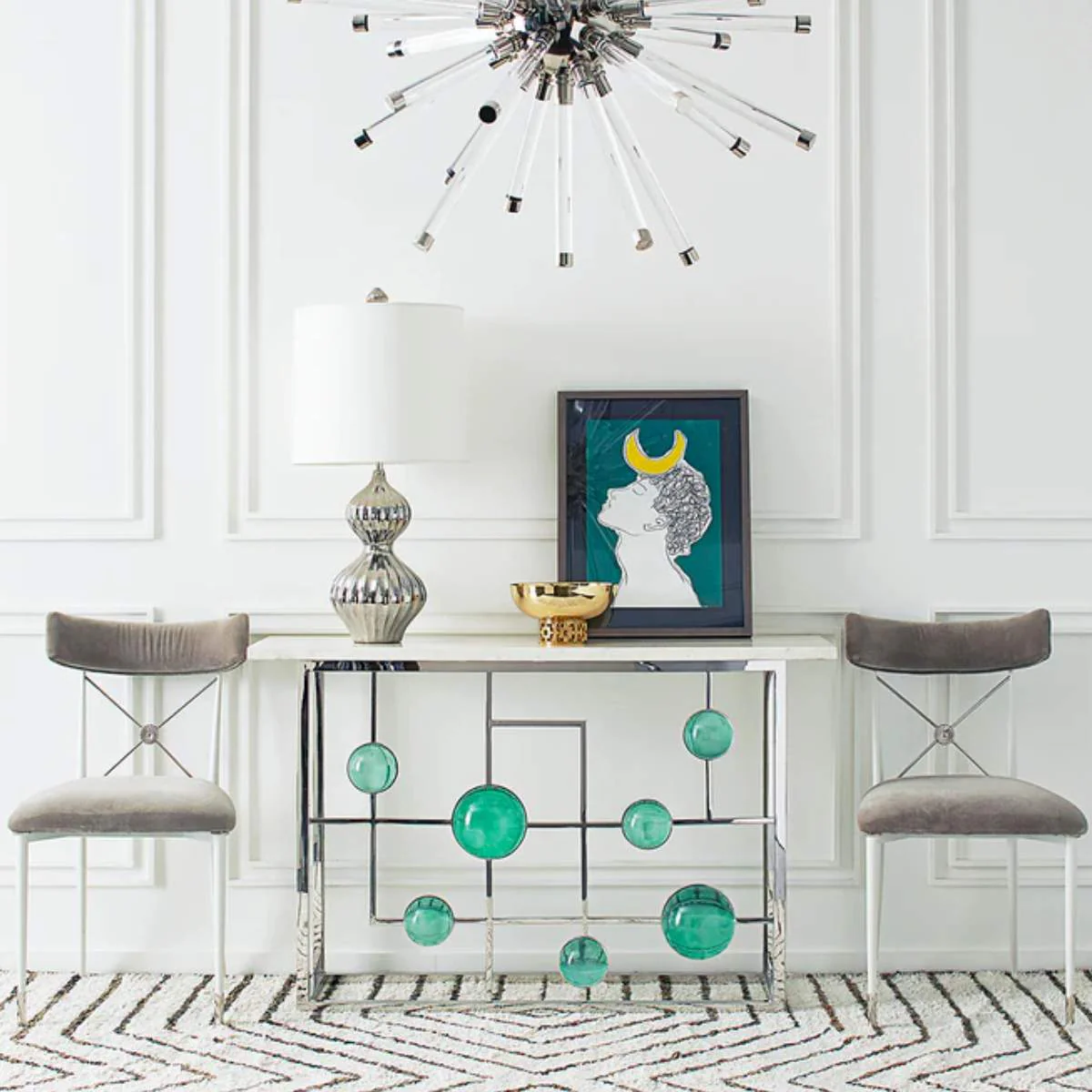 Jonathan Adler Globo Fretwork Console - Image 9