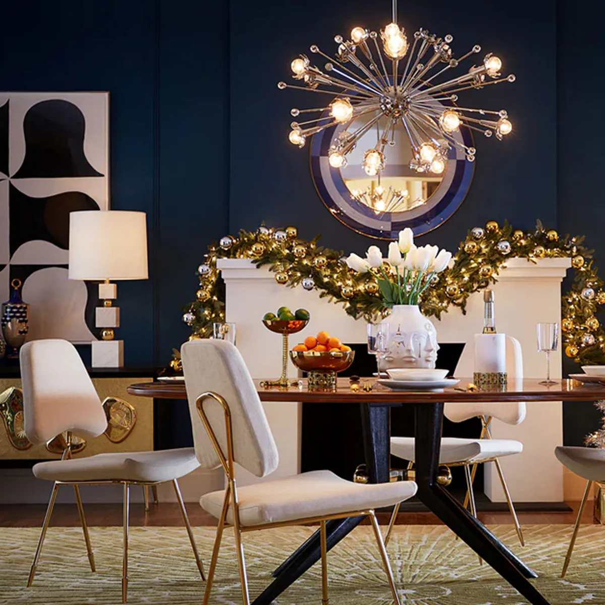 Jonathan Adler Harlequin Round Mirror - Image 5