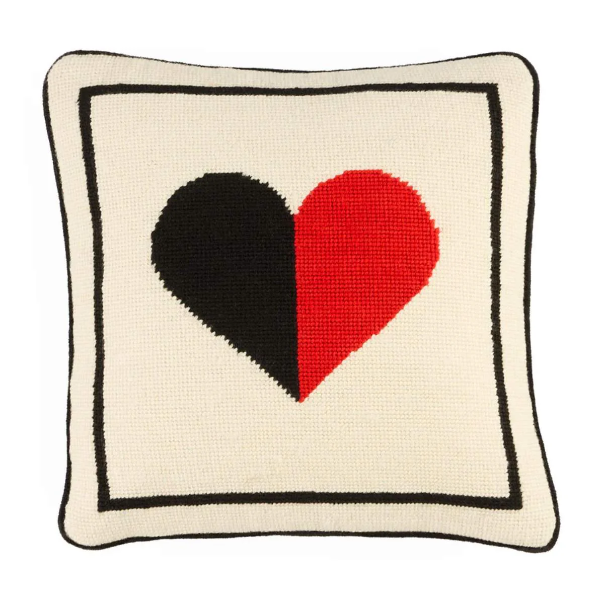 Jonathan Adler Hearts Needlepoint Cushion