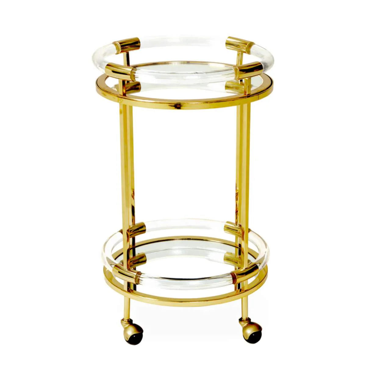 Jonathan Adler Jacques Round Bar Cart - Image 2