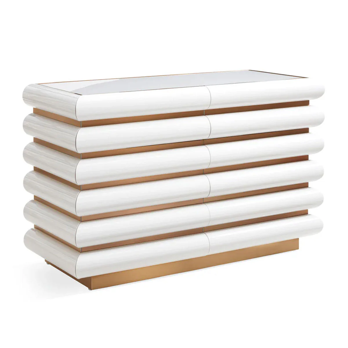 Jonathan Adler Kiki 6 Drawer Console - Ivory - Image 3