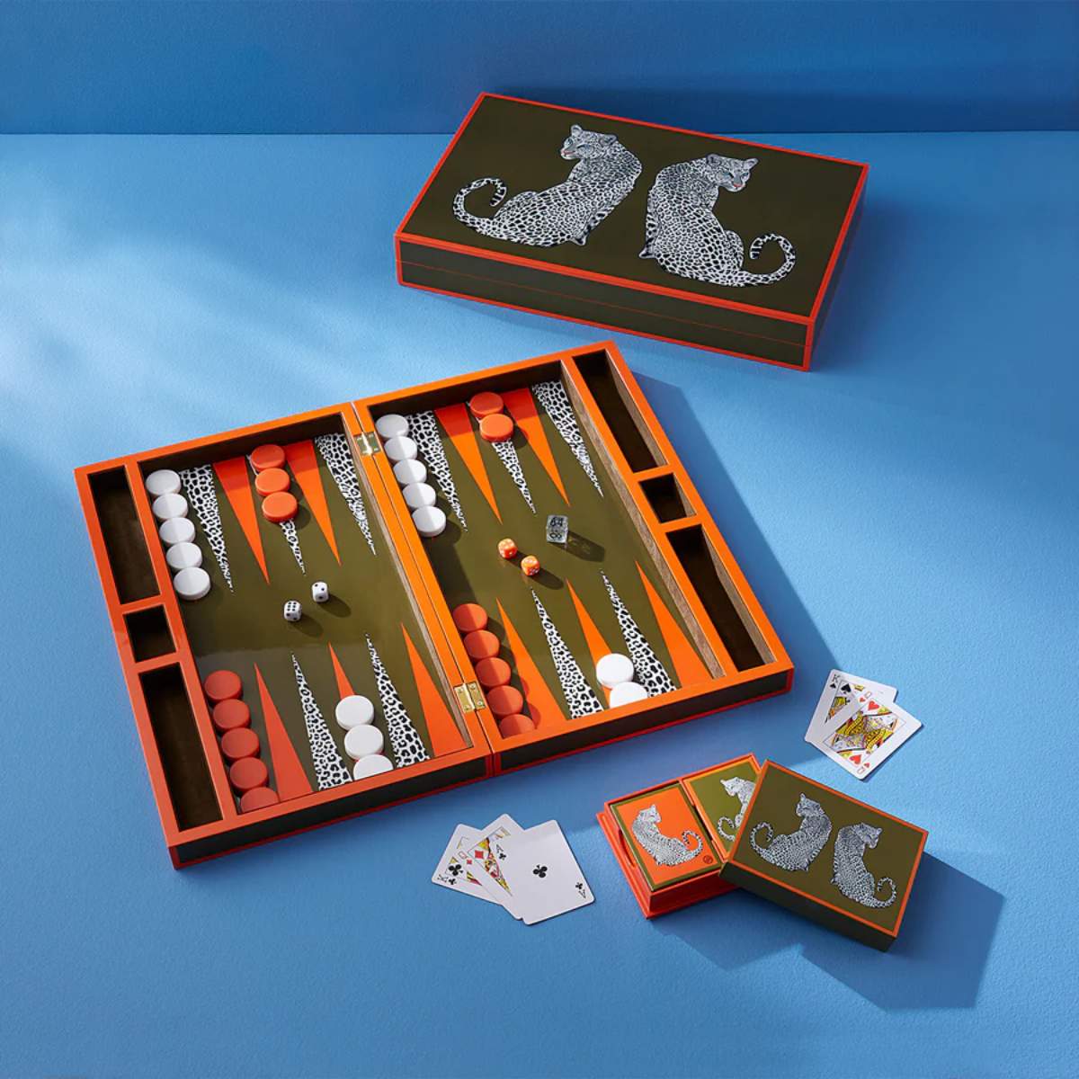 Jonathan Adler Leopard Backgammon Set - Image 7