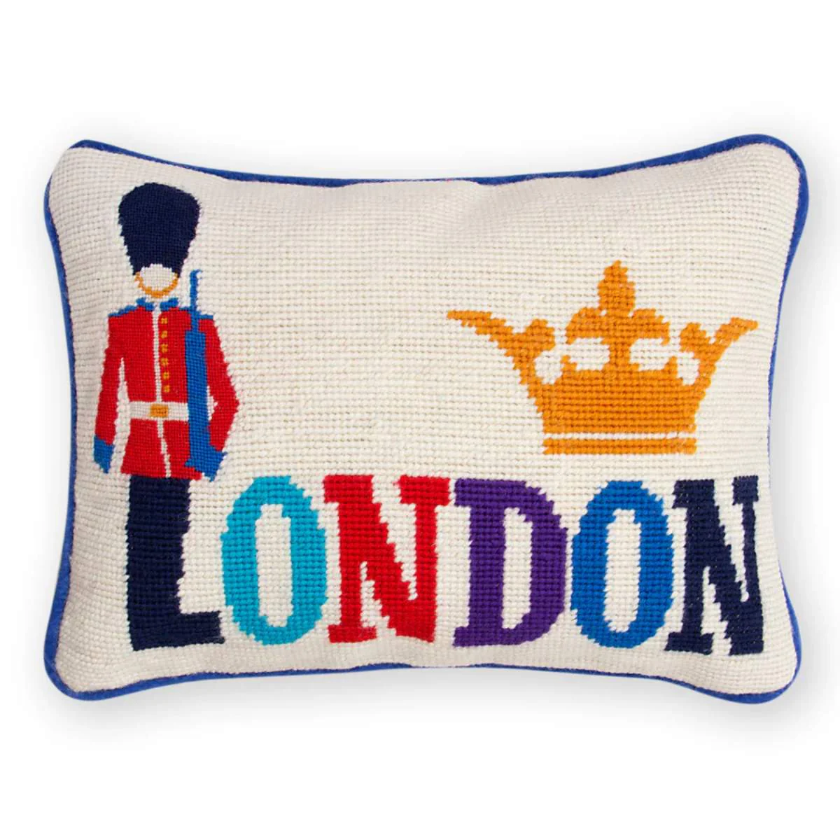 Jonathan Adler London Needlepoint Throw Cushion