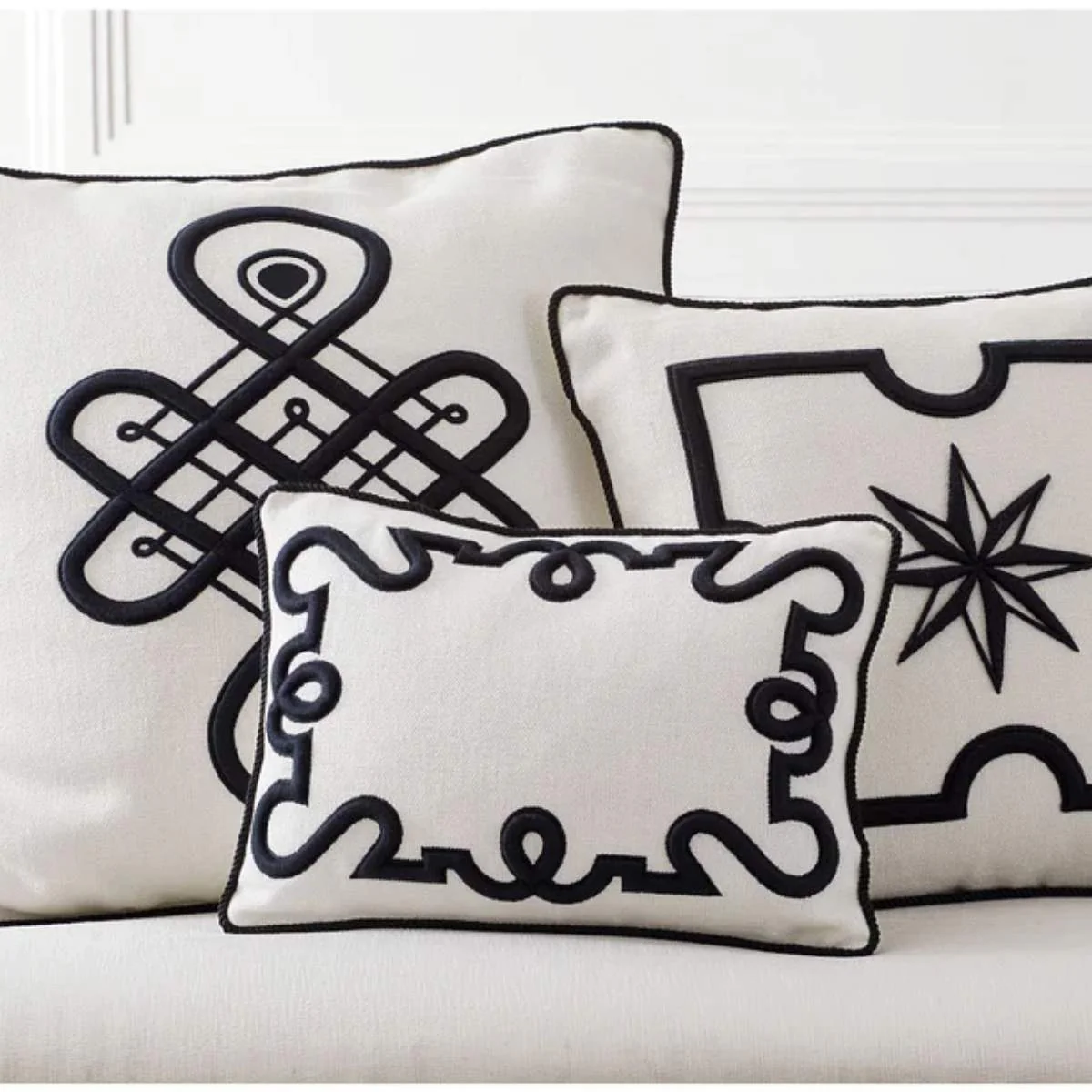 Jonathan Adler Maxime Emblem Cushion - Image 3