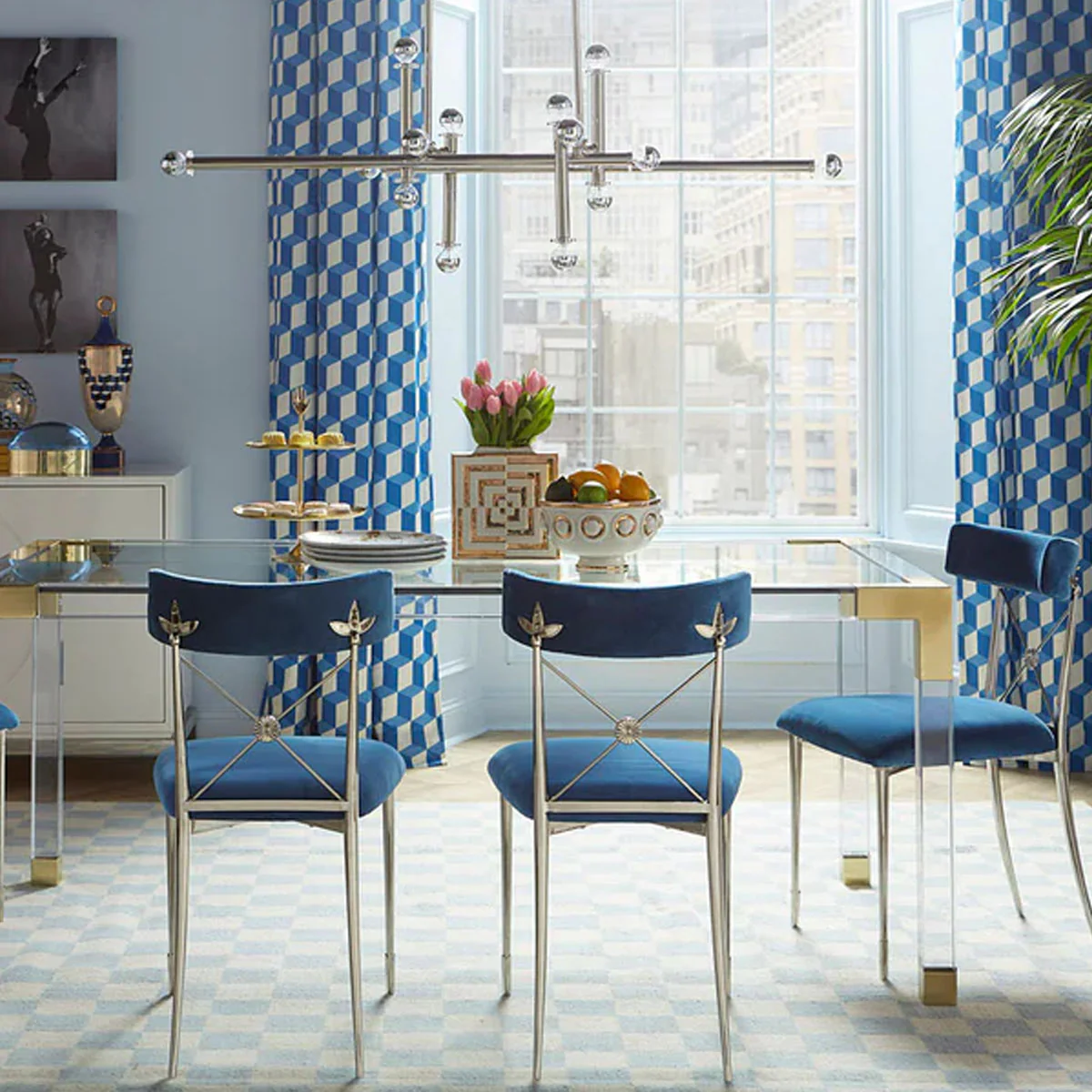 Jonathan Adler Milano Linear Chandelier - Brass - Image 6