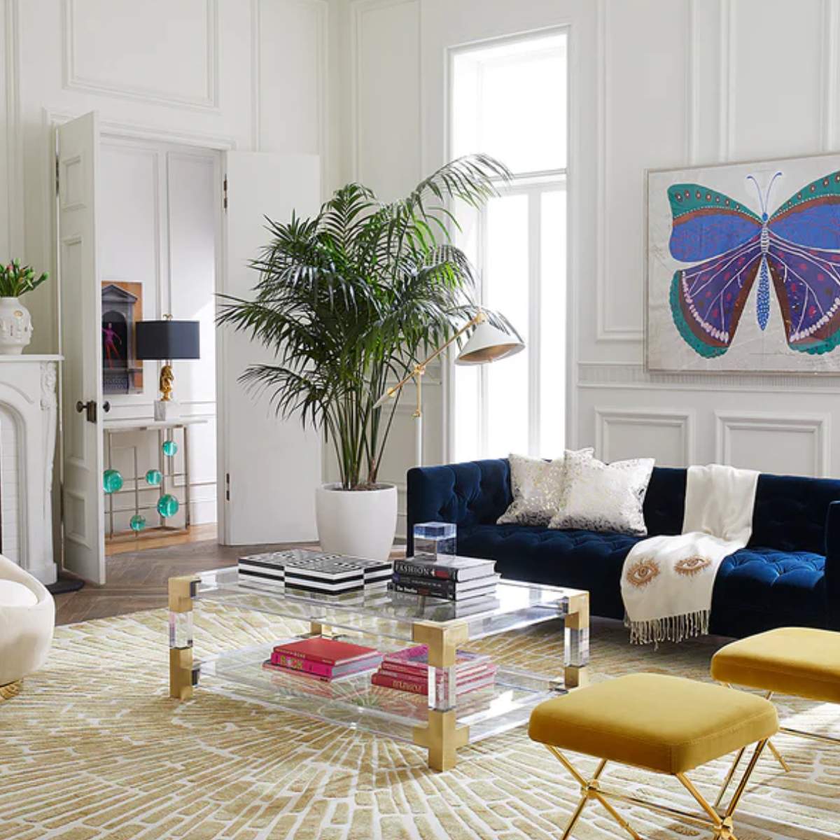 Jonathan Adler Muse Eyes Embellished Throw - Image 5