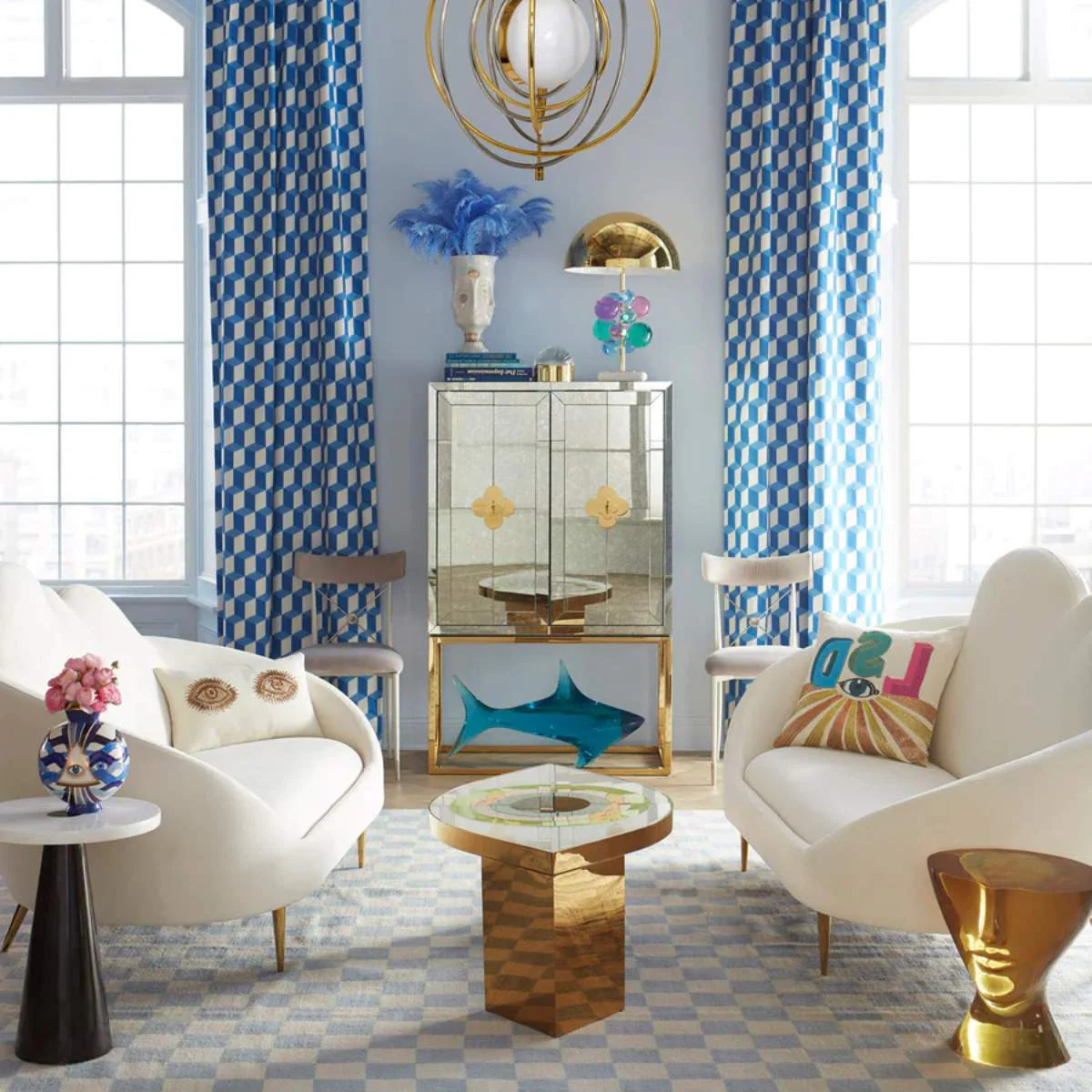 Jonathan Adler Muse Eyes Throw Cushion - Image 2