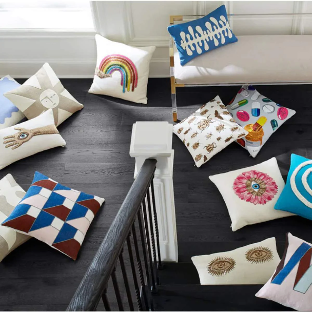 Jonathan Adler Muse Eyes Throw Cushion - Image 5