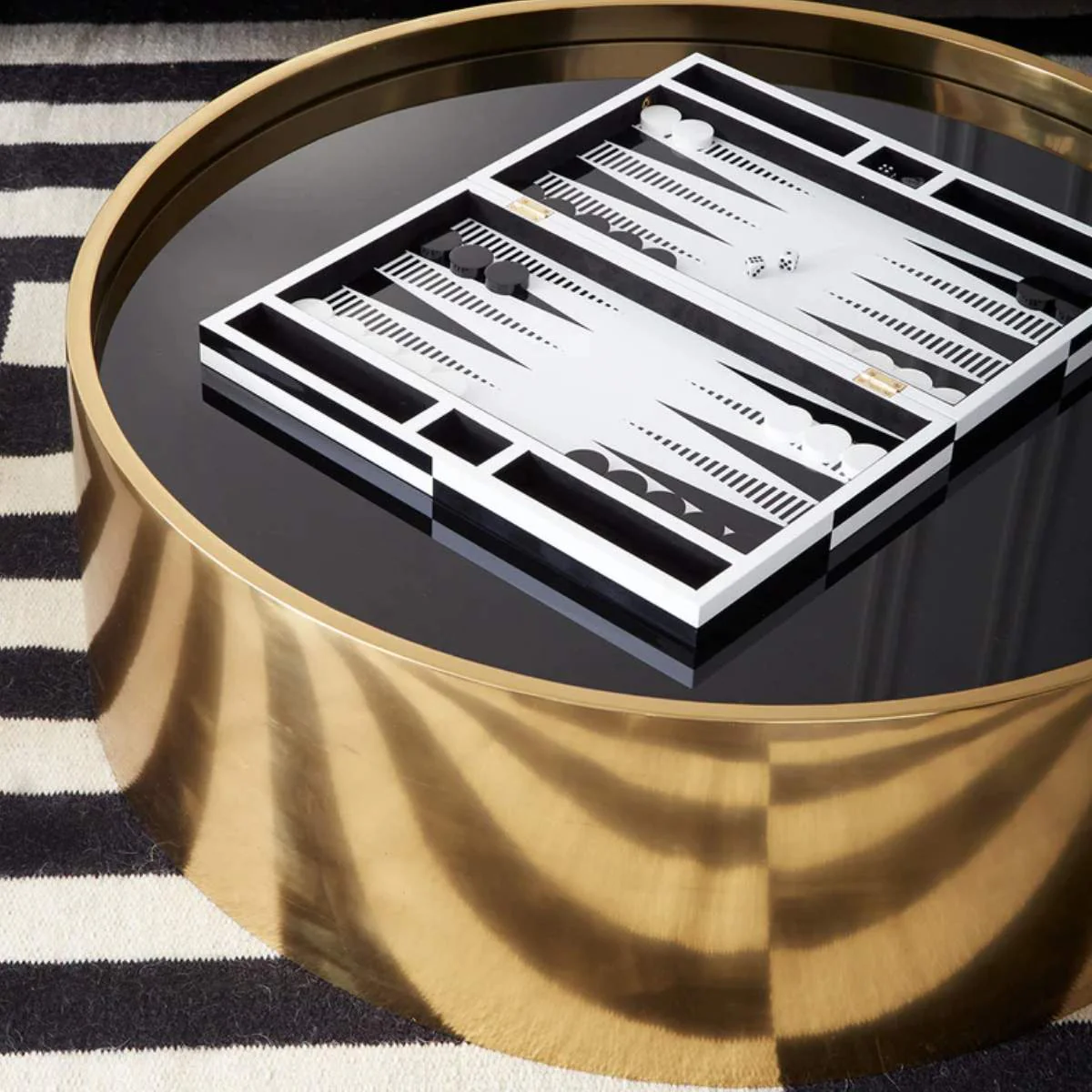 Jonathan Adler Op Art Backgammon Set - Image 8