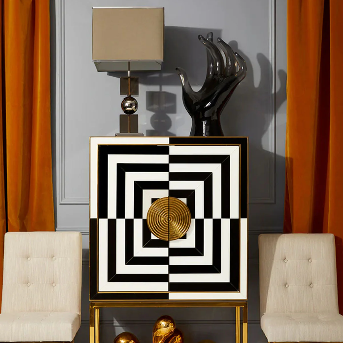 Jonathan Adler Op Art Bar - Image 4