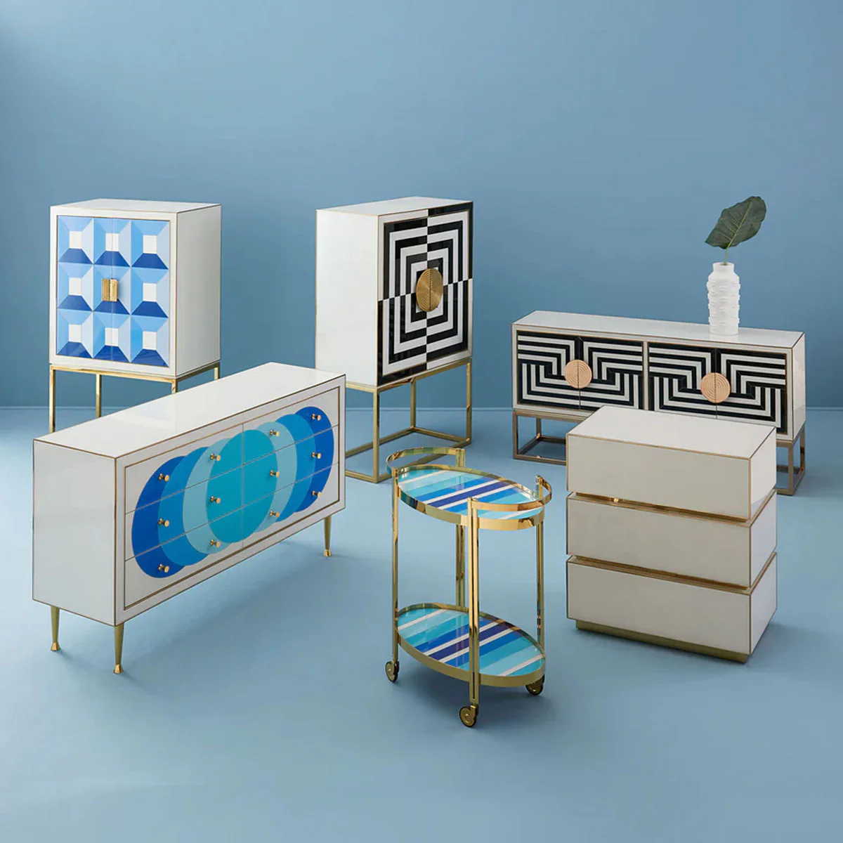 Jonathan Adler Op Art Bar - Image 9
