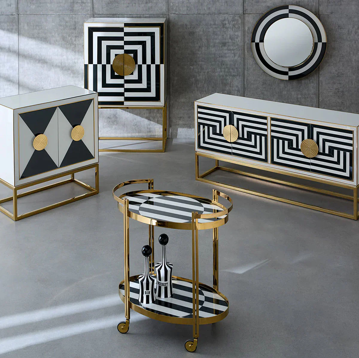Jonathan Adler Op Art Cabinet - Image 7