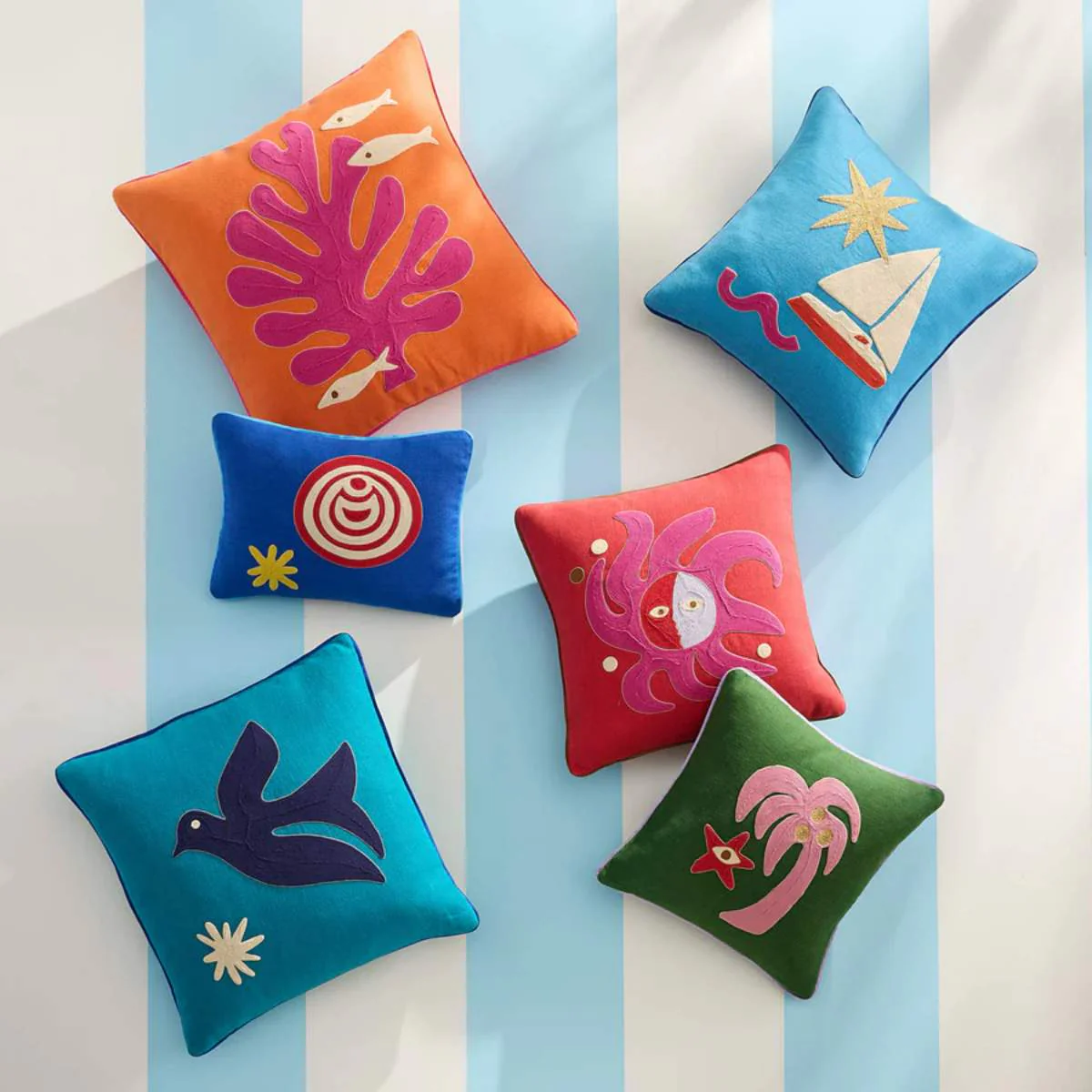 Jonathan Adler Playa Sun Cushion - Image 4