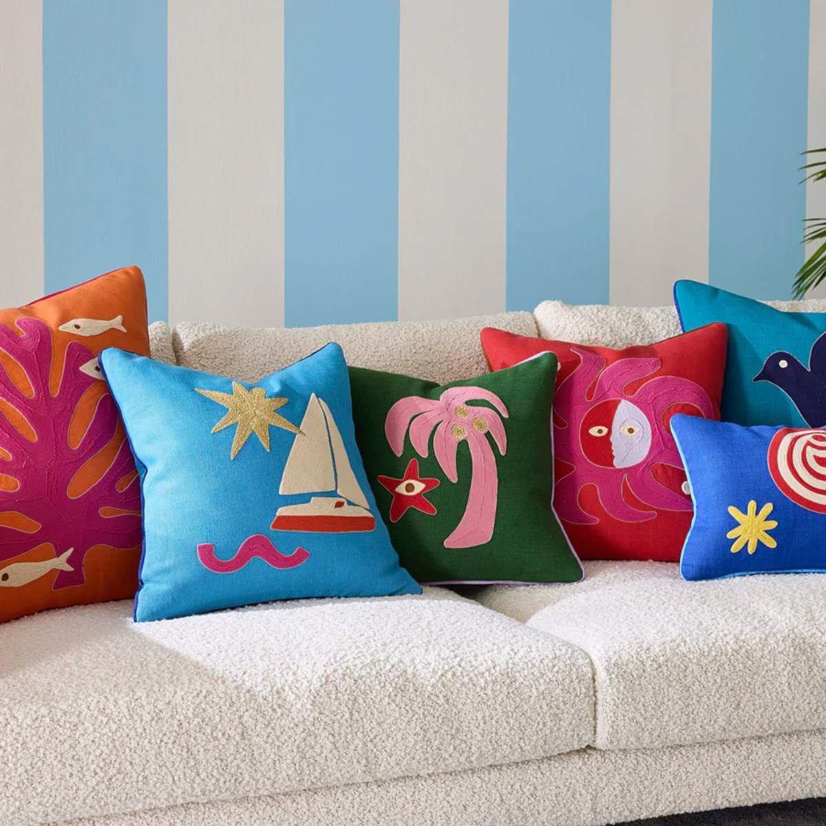 Jonathan Adler Playa Sun Cushion - Image 5