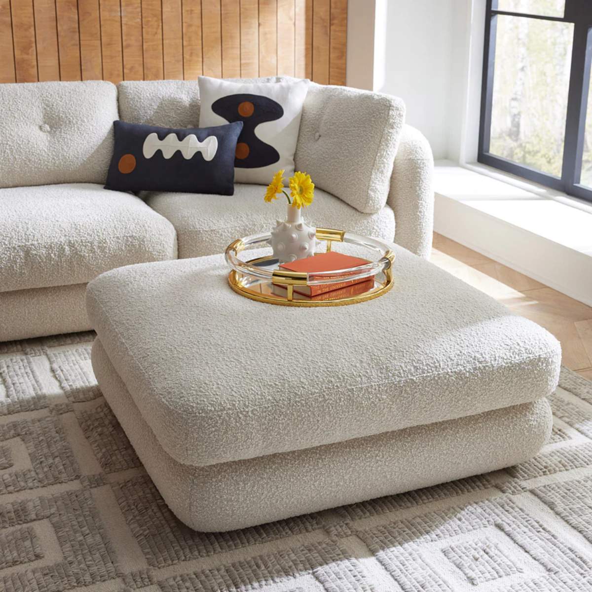 Jonathan Adler Pompidou 304.8cm Modular Four-Piece Sectional with Ottoman - Image 8