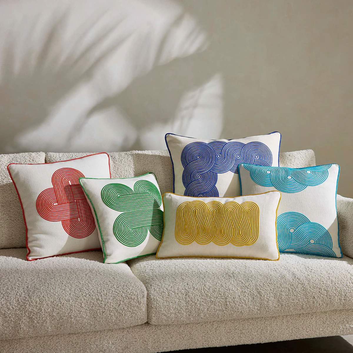 Jonathan Adler Pompidou Cobalt Border Cushion - Image 5
