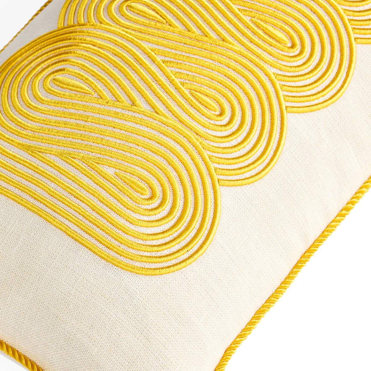 Jonathan Adler Pompidou Yellow Path Cushion - Image 3