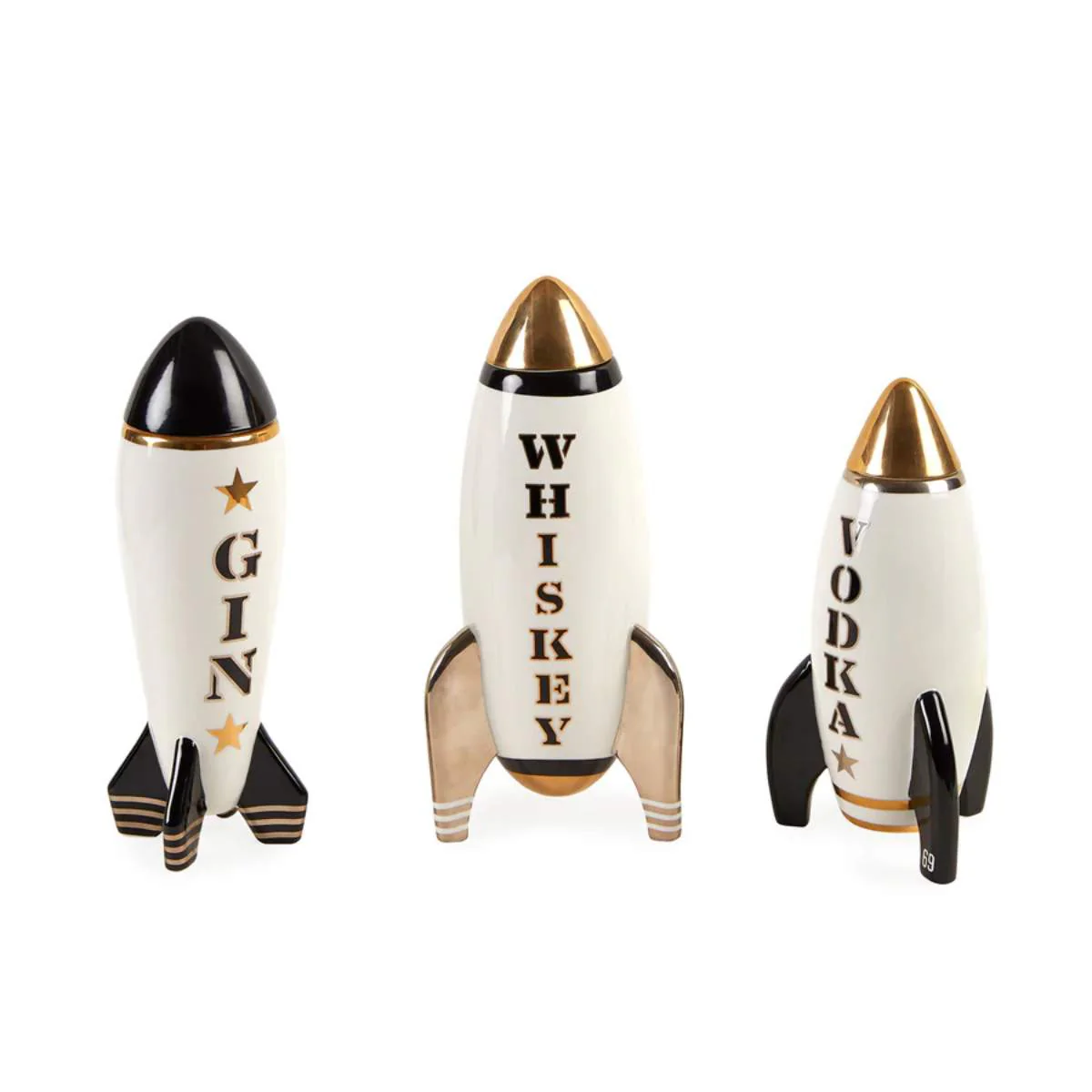 Jonathan Adler Rocket Whiskey Decanter - Image 3