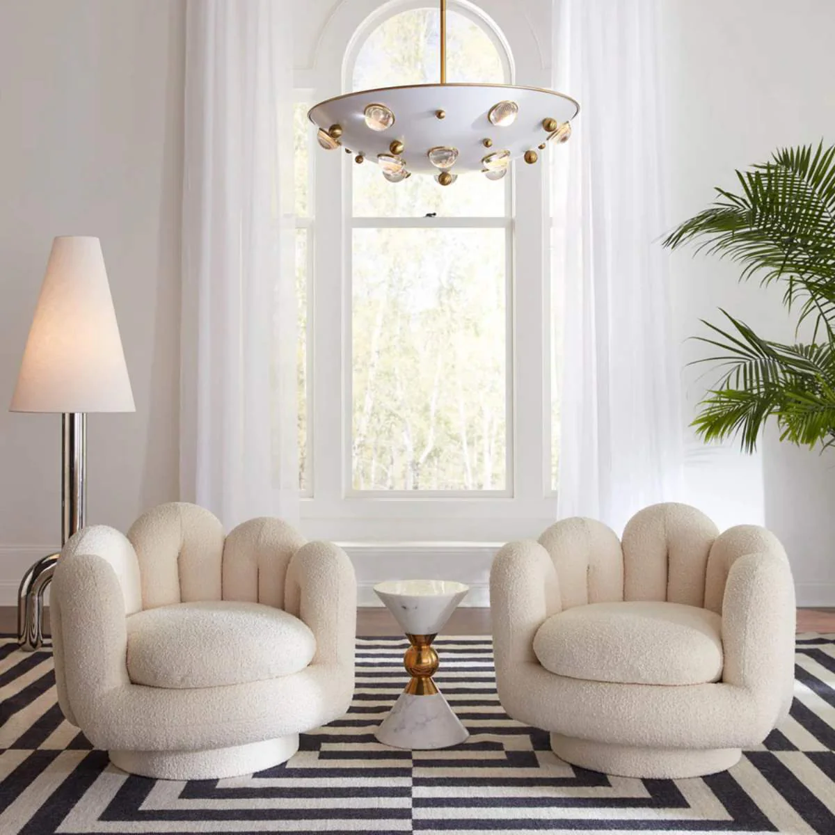 Jonathan Adler Serpentine Swivel Chair - Image 7