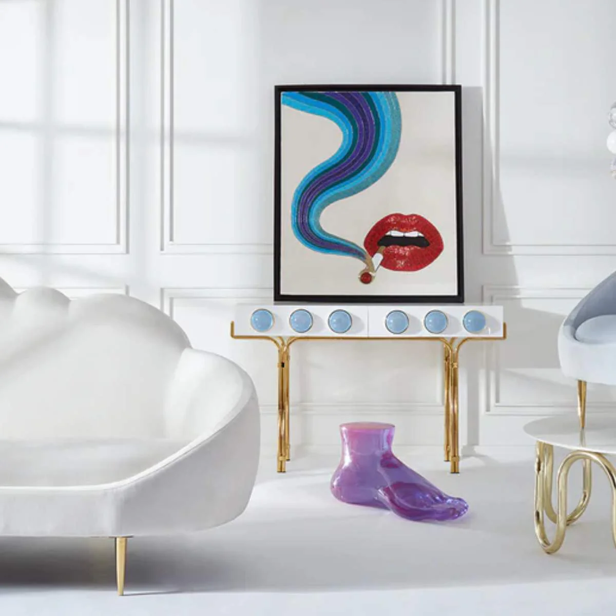 Jonathan Adler Smolder Beaded Art - Image 3